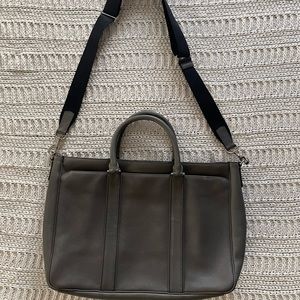 Gray Coach purse briefcase